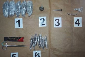 U Budvi uhapšena osoba kod koje su pronađena 34 pvc pakovanja marihuane U Budvi uhapšena osoba kod koje su pronađena 34 pvc pakovanja marihuane