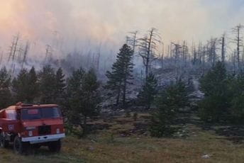 Pljevlja: Veliki požar na Bunetini, selo nije ugroženo Nepristupačan teren otežava gašenje