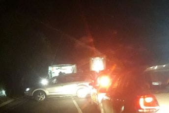 Udes na putu Podgorica-Spuž: Zatvoren saobraćaj Udes na putu Podgorica-Spuž: Zatvoren saobraćaj