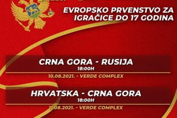 Kadetkinje Crne Gore danas protiv Rusije Kadetkinje Crne Gore danas protiv Rusije