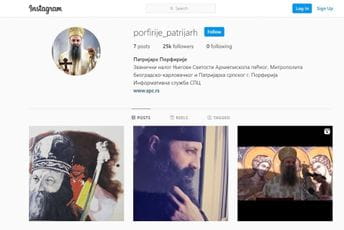 Porfirije na Instagramu: Društveni mediji krov sa koga upućujemo riječ Božju Porfirije na Instagramu: Društveni mediji krov sa koga upućujemo riječ Božju