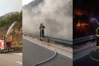 Požar iznad Risna i dalje aktivan Požar iznad Risna i dalje aktivan