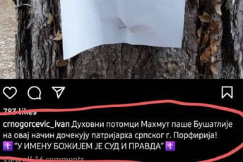 Đakon SPC povodom protesta na Cetinju: Duhovni potomci Mahmut paše Đakon SPC povodom protesta na Cetinju: Duhovni potomci Mahmut paše