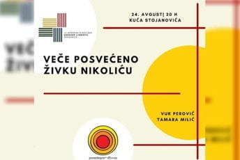 Program posvećen Živku Nikoliću u Kući Stojanovića Program posvećen Živku Nikoliću u Kući Stojanovića