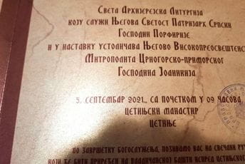 Eparhija SPC: Mićovića će 5. septembra na Cetinju ustoličiti Perić, nakon toga – ručak na livadi Eparhija SPC: Mićovića će 5. septembra na Cetinju ustoličiti Perić, nakon toga – ručak na livadi