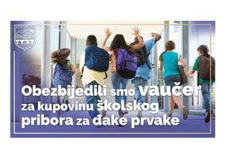 Opština Danilovgrad obezbijedila prvacima vaučere od 20 eura za školski pribor Opština Danilovgrad obezbijedila prvacima vaučere od 20 eura za školski pribor