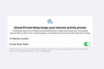 Opcija Private Relay za iOS 15 biće objavljena kao javna beta verzija Opcija Private Relay za iOS 15 biće objavljena kao javna beta verzija