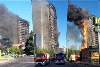 (VIDEO) Ogroman požar progutao neboder od 15 spratova u Milanu (VIDEO) Ogroman požar progutao neboder od 15 spratova u Milanu