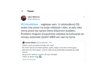 Milatović se dopisuje sa botom koji propagira fašizam i negiranje genocida u Srebrenici Milatović se dopisuje sa botom koji propagira fašizam i negiranje genocida u Srebrenici