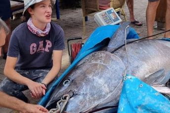 Budvanka ulovila tunu od 266 kilograma! Budvanka ulovila tunu od 266 kilograma!