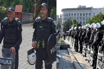 MIA Montenegro: Zašto je policajac na Cetinju nosio štit koji liči na onaj kod policije Srbije i nije imao broj? MIA Montenegro: Zašto je policajac na Cetinju nosio štit koji liči na onaj kod policije Srbije i nije imao broj?
