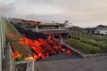 Lava guta kuće na Kanarima, komentar ministarke: Krasna predstava (VIDEO) Lava guta kuće na Kanarima, komentar ministarke: Krasna predstava (VIDEO)