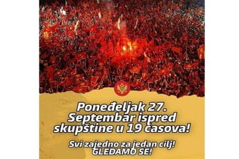 Građanski protest ispred Skupštine Crne Gore Građanski protest ispred Skupštine Crne Gore