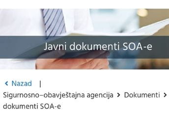 Hrvatska SOA: “Srpski svet” destablizuje odnose na jugoistoku Evrope, posebno BiH i Crnu Goru Hrvatska SOA: “Srpski svet” destablizuje odnose na jugoistoku Evrope, posebno BiH i Crnu Goru