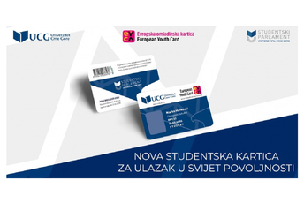 Dodjela UCG&EYCA kartica brucošima od ponedjeljka Dodjela UCG&EYCA kartica brucošima od ponedjeljka