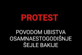 Sjutra u Tuzima protest povodom ubistva Šejle Bakije Sjutra u Tuzima protest povodom ubistva Šejle Bakije