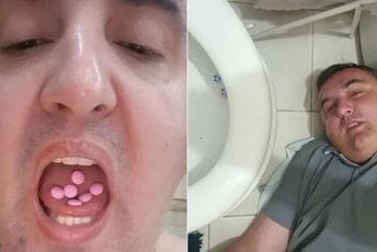 Gradonačelnik pravio selfije dok guta tablete i povraća Gradonačelnik pravio selfije dok guta tablete i povraća