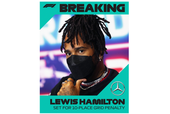 Hamilton kažnjen pomjeranjem za 10 mjesta za trku u Turskoj Hamilton kažnjen pomjeranjem za 10 mjesta za trku u Turskoj