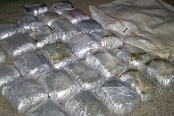 Nedaleko od granice sa Albanijom pronađeno 50 kilograma skanka Nedaleko od granice sa Albanijom pronađeno 50 kilograma skanka