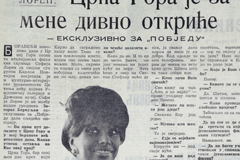 Sofija Loren o Cetinju i Crnoj Gori, u Crnoj Gori Sofija Loren o Cetinju i Crnoj Gori, u Crnoj Gori