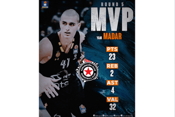 Madar najkorisniji igrač 5. kola ABA lige Madar najkorisniji igrač 5. kola ABA lige
