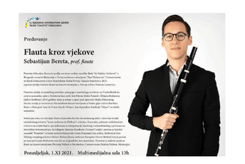 Predavanje flautiste Sebastijana Bereta u KIC-u Predavanje flautiste Sebastijana Bereta u KIC-u