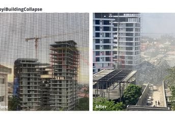 Srušio se neboder, ima zatrpanih pod ruševinama (VIDEO) Srušio se neboder, ima zatrpanih pod ruševinama (VIDEO)