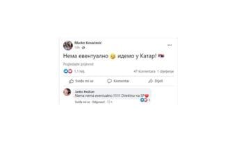 Kovačević promašio dres: Idemo u Katar! Kovačević promašio dres: Idemo u Katar!