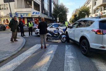 Udes u centru Podgorice, oboren motociklista Udes u centru Podgorice, oboren motociklista