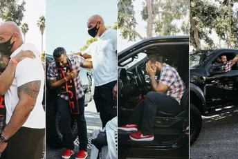 VIDEO: Dirljiva reakcija veterana nakon što mu je Dvejn Džonson poklonio automobil VIDEO: Dirljiva reakcija veterana nakon što mu je Dvejn Džonson poklonio automobil