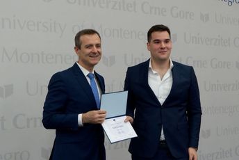 UCG: Dino Jonuz najbolji student Pomorskog fakulteta UCG: Dino Jonuz najbolji student Pomorskog fakulteta
