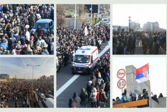 Srbija: Okončane blokade, tuče u Novom Sadu i Zemunu, automobil oborio djevojku u Beogradu