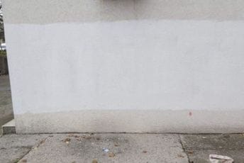 Prefarban grafit posvećen Ratku Mladiću: Džabe ste crtali Prefarban grafit posvećen Ratku Mladiću: Džabe ste crtali