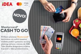 “Cash to go“ od sada dostupan i u IDEA prodavnicama širom Crne Gore “Cash to go“ od sada dostupan i u IDEA prodavnicama širom Crne Gore