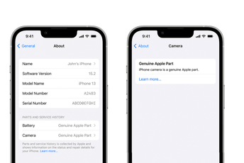 Moguće vidjeti da li su djelovi originalni ili zamijenjeni Moguće vidjeti da li su djelovi originalni ili zamijenjeni