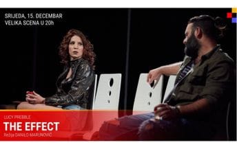 CNP: "The Effect" Danila Marunovića sjutra na Velikoj sceni CNP: "The Effect" Danila Marunovića sjutra na Velikoj sceni