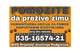 Humanitarna akcija: Pomozimo da prežive zimu Humanitarna akcija: Pomozimo da prežive zimu