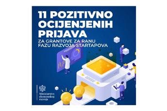 MER: Pozitivno ocijenjeno 11 prijava za grantove za ranu fazu razvoja startapova MER: Pozitivno ocijenjeno 11 prijava za grantove za ranu fazu razvoja startapova
