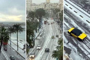 Pada snijeg u Egiptu: Meteorolozi pozvali građane da nose zimsku odjeću i oprezno voze Pada snijeg u Egiptu: Meteorolozi pozvali građane da nose zimsku odjeću i oprezno voze
