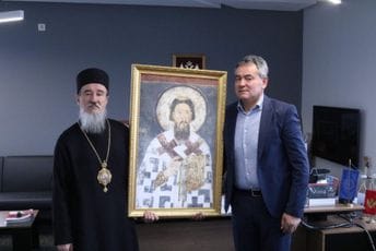 Vladika Atanasije posjetio Rudnik uglja AD Pljevlja Vladika Atanasije posjetio Rudnik uglja AD Pljevlja