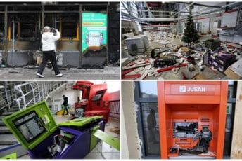 Apokaliptične scene u Almatiju: Spaljena vozila, opljačkane radnje, uništen trg Apokaliptične scene u Almatiju: Spaljena vozila, opljačkane radnje, uništen trg