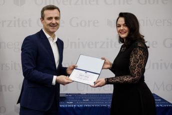 Priznanje Univerziteta Crne Gore za profesoricu Muzičke akademije Mariju Đurđević-Ilić Priznanje Univerziteta Crne Gore za profesoricu Muzičke akademije Mariju Đurđević-Ilić