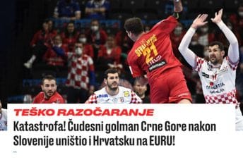 Hrvatski mediji: Senzacionalna Crna Gora, Simić nas je izludio, nakon Slovenije uništio je i Hrvatsku Hrvatski mediji: Senzacionalna Crna Gora, Simić nas je izludio, nakon Slovenije uništio je i Hrvatsku