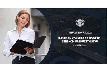 Raspisan šesti konkurs za podršku ženskom preduzetništvu Raspisan šesti konkurs za podršku ženskom preduzetništvu