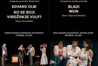 “Ko se boji Virdžinije Vulf?” u CNP-u, “Bladi mun” u Zetskom domu “Ko se boji Virdžinije Vulf?” u CNP-u, “Bladi mun” u Zetskom domu