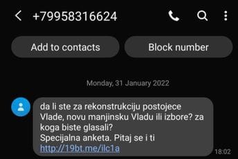 Sa ruskog broja se interesuju za koga ste glasali i da li biste podržali Spajićevu partiju Sa ruskog broja se interesuju za koga ste glasali i da li biste podržali Spajićevu partiju