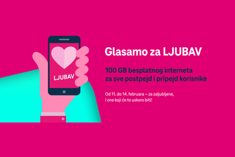U dobrim rukama i za Dan zaljubljenih: od Telekoma 100GB svim korisnicima U dobrim rukama i za Dan zaljubljenih: od Telekoma 100GB svim korisnicima