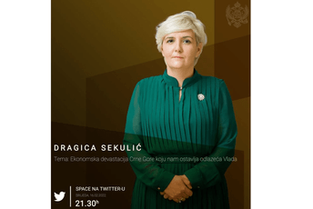 Dragica Sekulić večeras na Twitter Space-u Dragica Sekulić večeras na Twitter Space-u