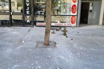 Podgorica: Pao dio fasade u Ulici bratstva i jedinstva Podgorica: Pao dio fasade u Ulici bratstva i jedinstva