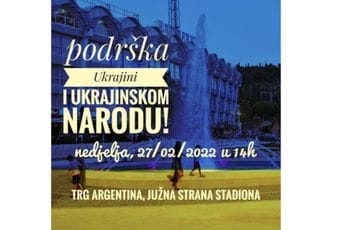 Danas skup solidarnosti kod Gradskog stadiona: Podrška Ukrajini i njenom narodu Danas skup solidarnosti kod Gradskog stadiona: Podrška Ukrajini i njenom narodu